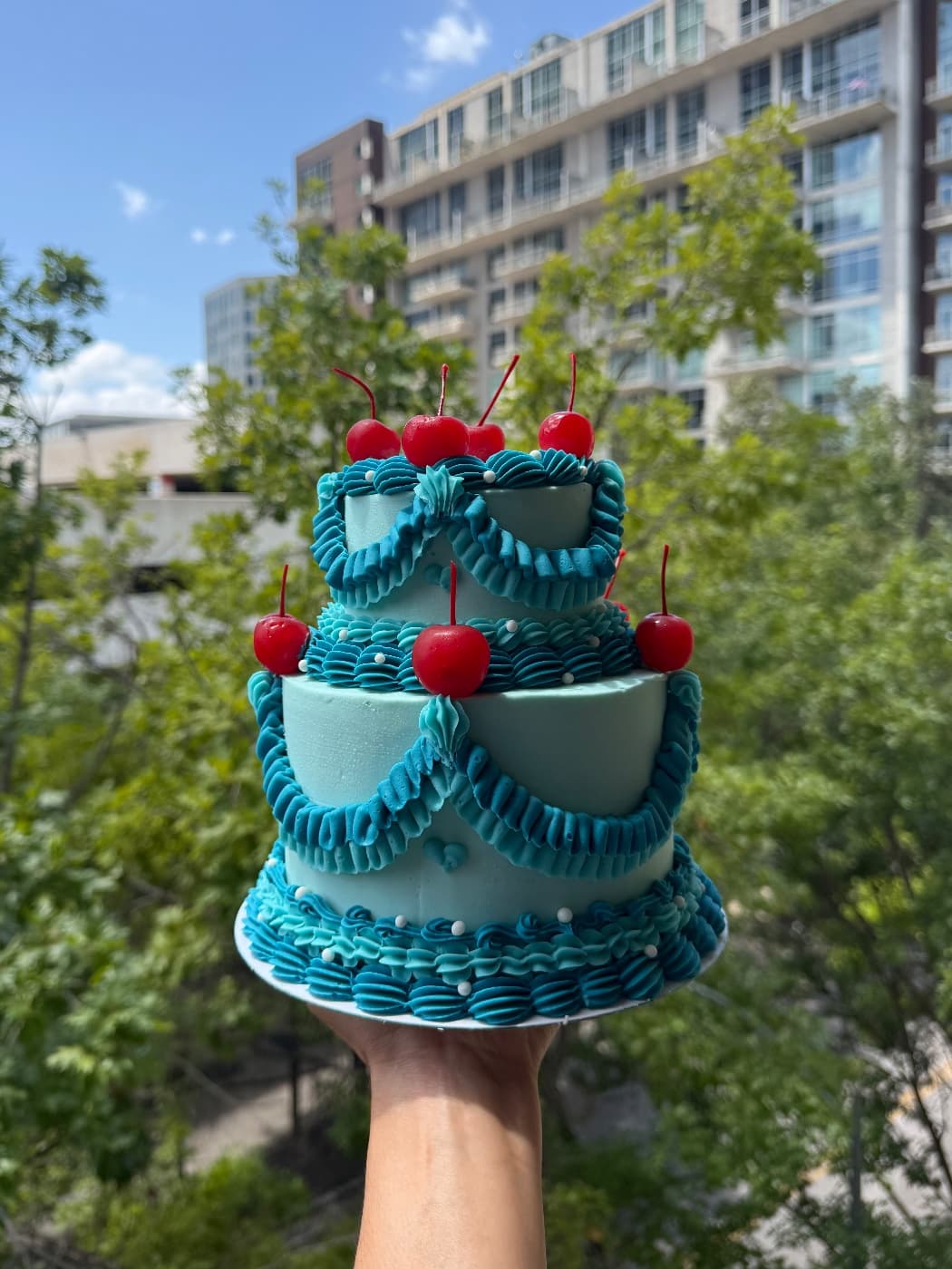 Classic Vintage 2 Tiered  Cake 